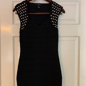 FOREVER 21 Black Dress With Spikes